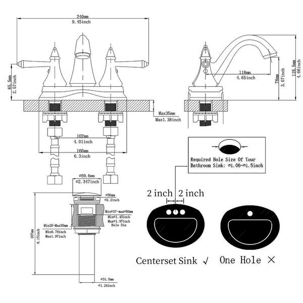 Delta 35768LFSS Flynn Brushed Nickel 2handle Widespread, 43 OFF