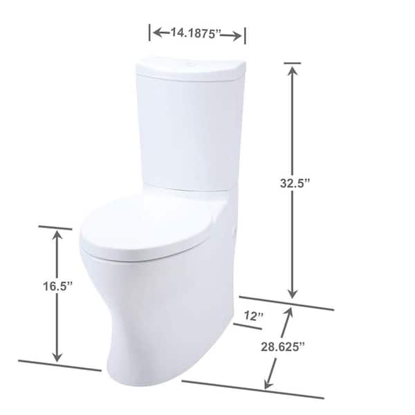 Kohler K-75790-0 Comfort Height Two-Piece Elongated Dual-Flush Toilet 