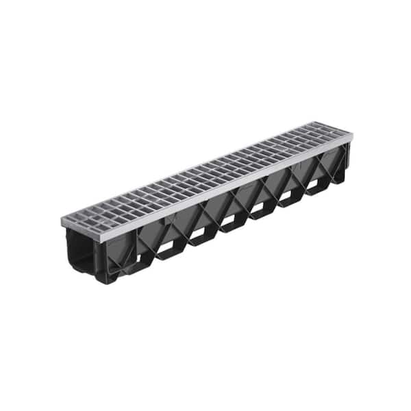 Storm Drain Pro Series 6 in. x 40 in. Heavy-Duty Channel Drain with Galvanized Grate
