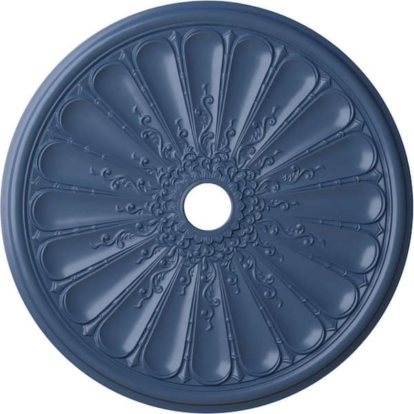 Ekena Millwork 1-1/2" x 31-1/2" x 31-1/2" Polyurethane Kirke Ceiling Medallion, Hand-Painted Americana
