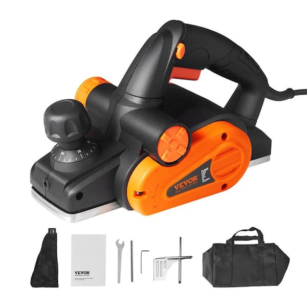 Electric Hand Planer 3-1/4 in. Corded 16500 RPM High Speed Woodworking Chamfer Smooth Finish Carpentry Tool FCC SDoC