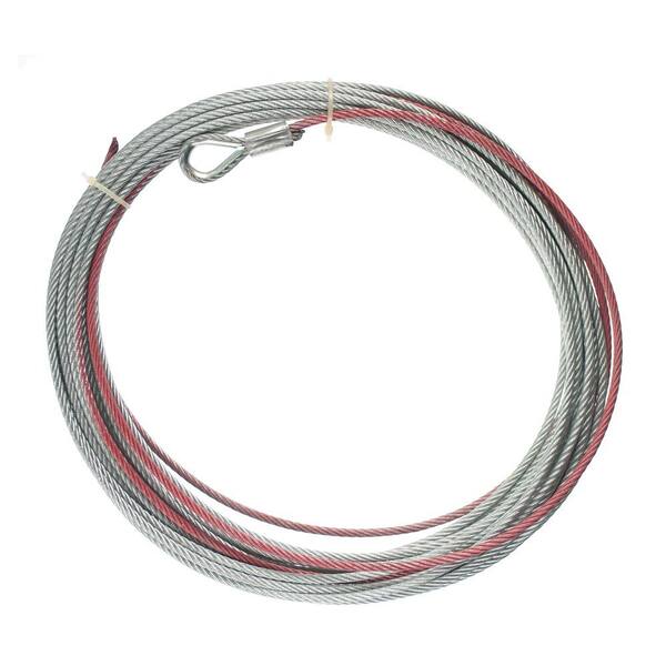 Everbilt 3/16 in. x 6 ft. Galvanized Steel Security Cable Wire Rope 803182  - The Home Depot