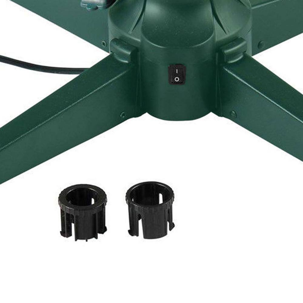 31-Inch Dark Green Metal Rotating Artificial Christmas Tree Stand