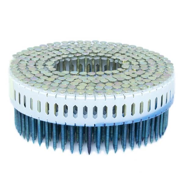 1.75 in. x 0.086 in. 0-Degree Ring Galvanized Plastic Sheet Coil Nail 4,000 per Box