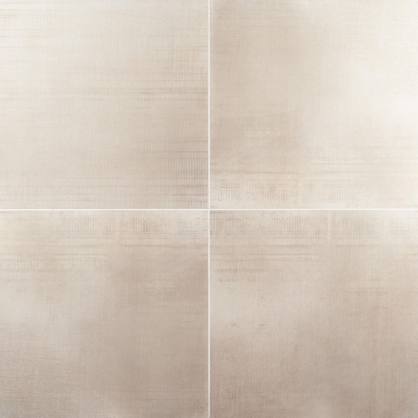 Ivy Hill Tile Lungo Sand 24 in. x 24 in. Matte Porcelain Fabric Look Floor and Wall Tile (11.62 sq. ft. / Case)