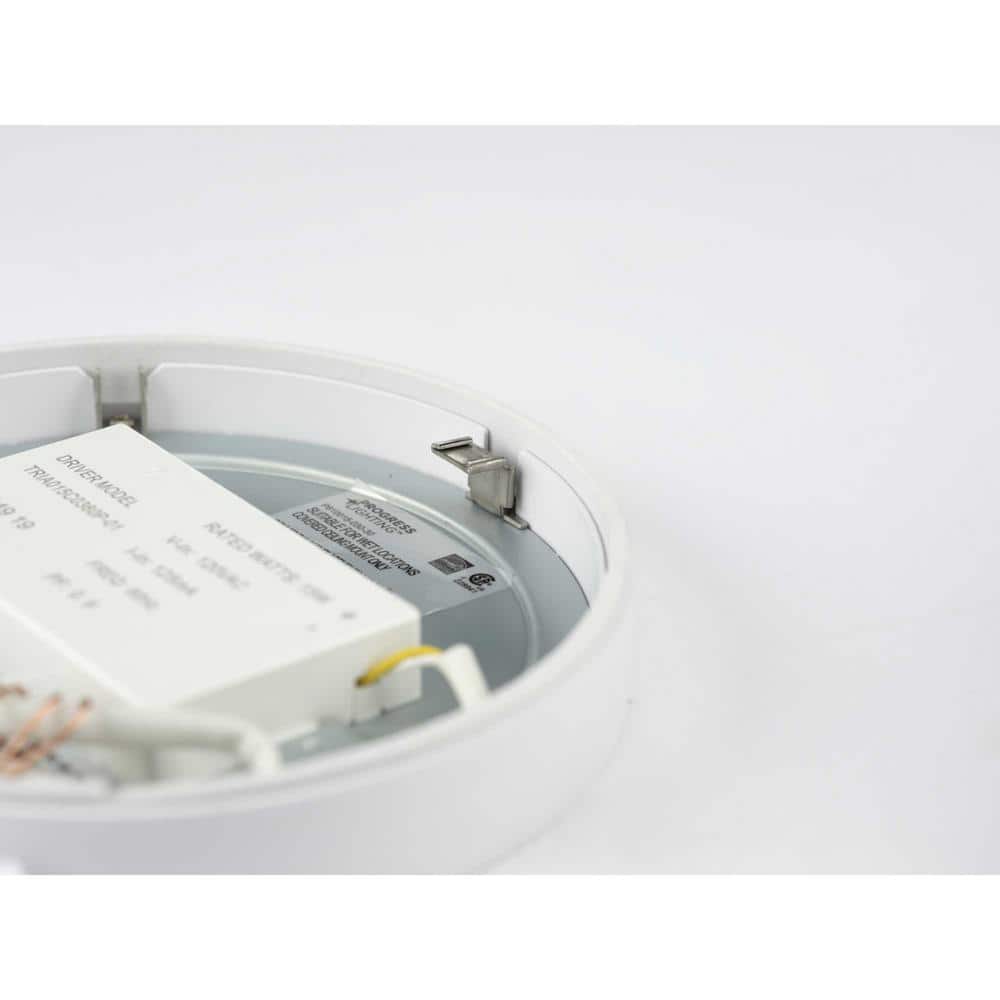 7-Inch White Glass LED Surface Mount Light