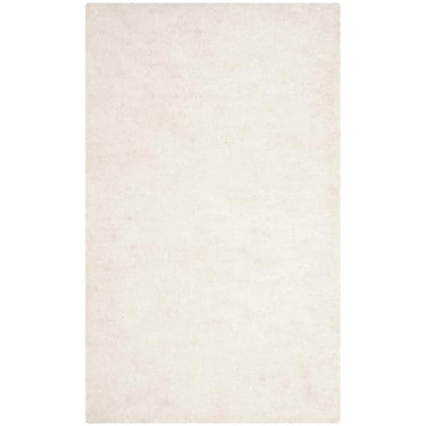 SAFAVIEH Sheep Shag Ivory 3 ft. x 4 ft. Solid Gradient Area Rug