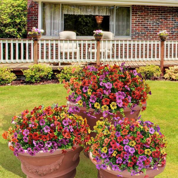 Afoxsos 11.8 in. H 12 Bundles Artificial Daisy Flowers for Indoor
