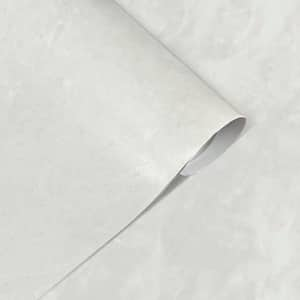 Marble Grain Vinyl Peel and Stick Wallpaper Roll, Decorative Wallpaper, White (1 Roll, Covers 43 sq. ft. )