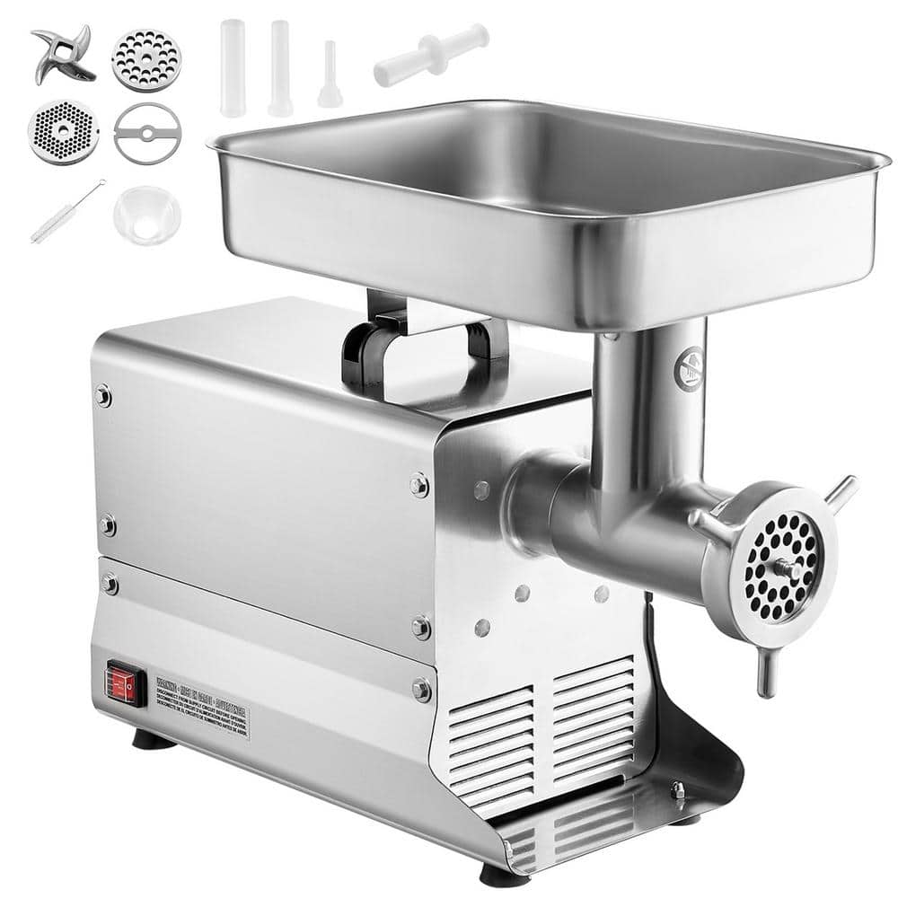Meat Grinder, 21 lbs. /Min Capacity Electric Meat Grinders with Blade, Grinding Plate, Sausage Maker, Stainless Steel
