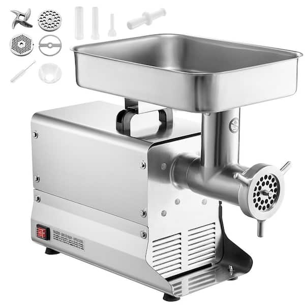 Meat Grinder, 21 lbs. /Min Capacity Electric Meat Grinders with Blade, Grinding Plate, Sausage Maker, Stainless Steel