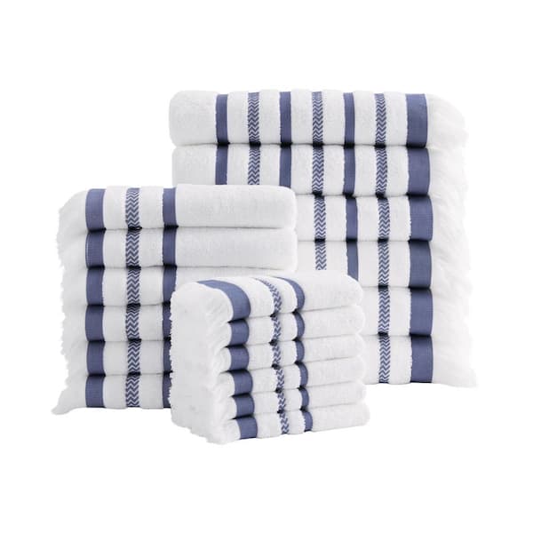 STP Goods Tamara Turkish Cotton Towels Set of 2 - N/A Royal Blue