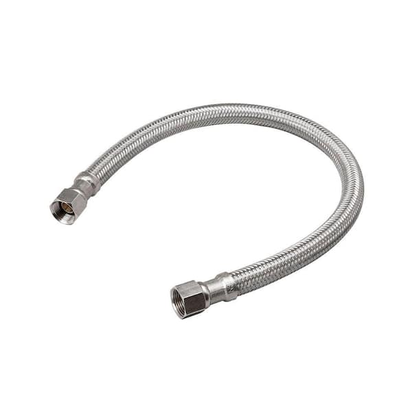 Unbranded 3/8 in. OD x 3/8 in. OD x 12 in. Stainless-Steel Braided Faucet Supply Line