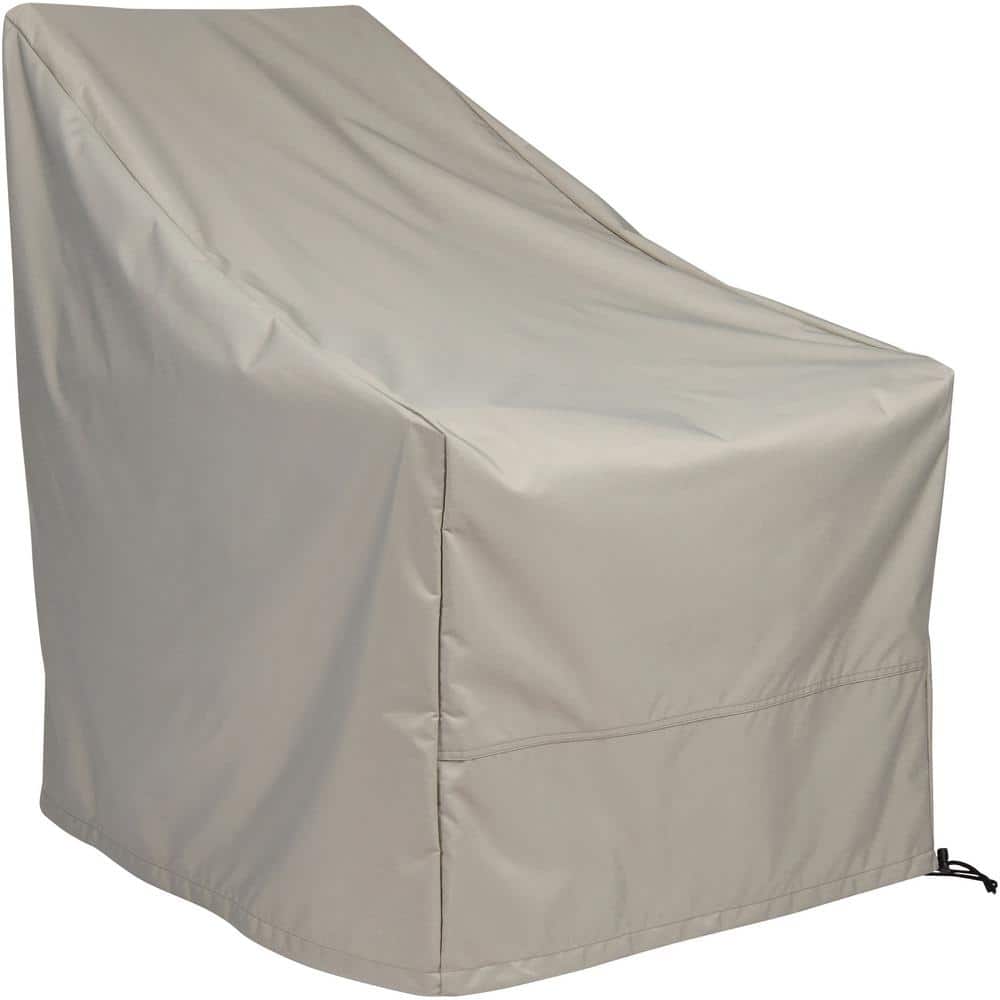 34.5 in. H Rectangular Grey Polyester Adirondack Chair Cover, Waterproof and UV Resistant, Durable Patio Cover