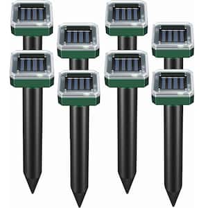 10 in. x 2 in. Solar Mole Repellent Ultrasonic Repellent Powered - 8 Pack