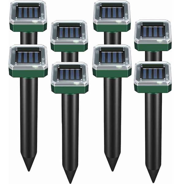 Unbranded 10 in. x 2 in. Solar Mole Repellent Ultrasonic Repellent Powered - 8 Pack