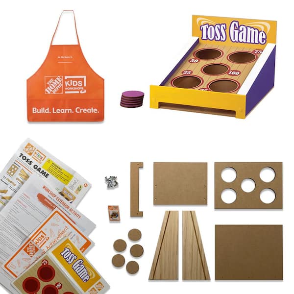 Details about   New Home Depot Kids Wood Workshop Soccer Game Set/kit new 