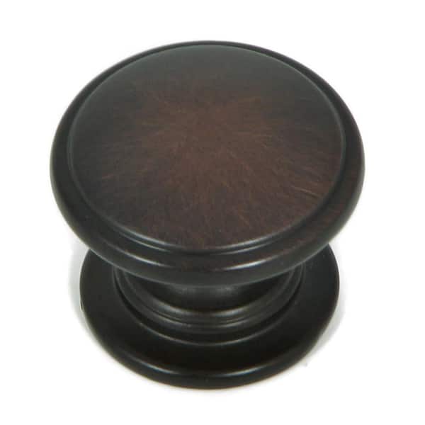 Stone Mill Hardware Saybrook 1-1/4 in. Oil Rubbed Bronze Round Cabinet Knob (10-Pack)