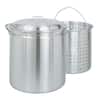 King Kooker 60 qt. Aluminum Stock Pot in Silver with Lid KK 60 - The Home  Depot