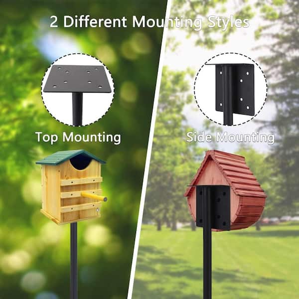 Urban Deco Bird Feeders Bird Feeding Station Kit Bird Feeding Pole Wild Bird Feeder Hanging Kit With Squirrel Guard Baffle Suet Cage Tube Bird Feeder