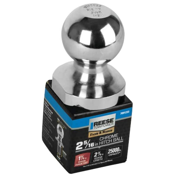 Reese Towpower Trailer Hitch Ball with Chrome Finish