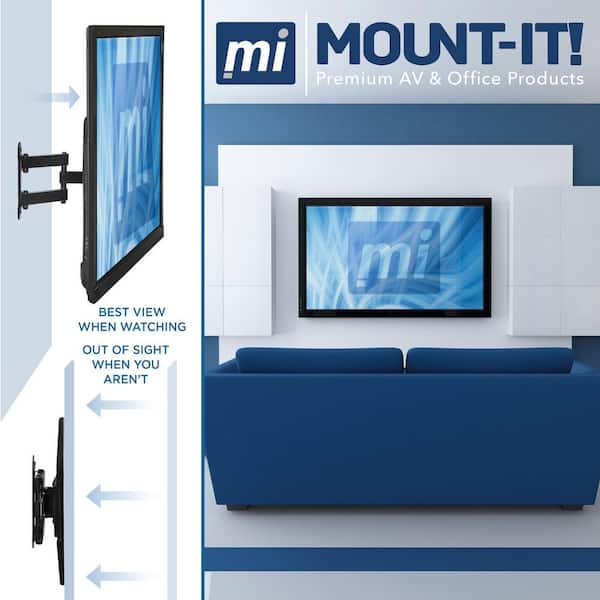 Full Motion TV Wall Mount Bracket Corner Friendly 32 39 40 42 49 50 55 60  65 70