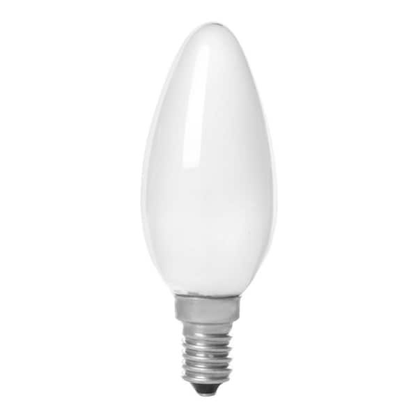 40-Watt Equivalent Soft White 2700K Candelabra Dimmable 25,000-Hour Frosted LED Light Bulb (10-Pack)