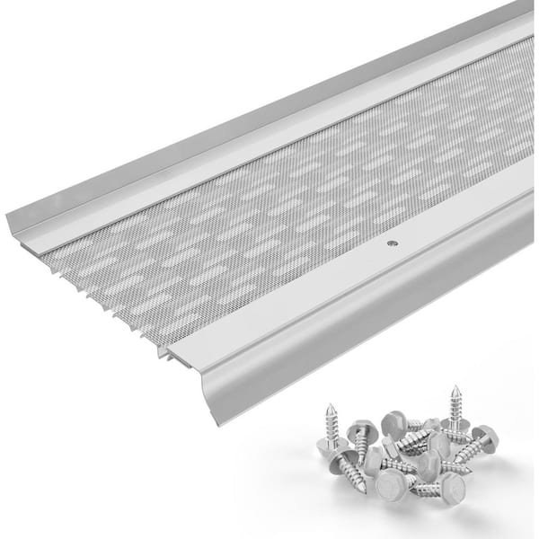 6 in. Gutter Guard 35 ft. -Wicker, Contractor-Grade Aluminum and Steel Mesh Leaf Protection