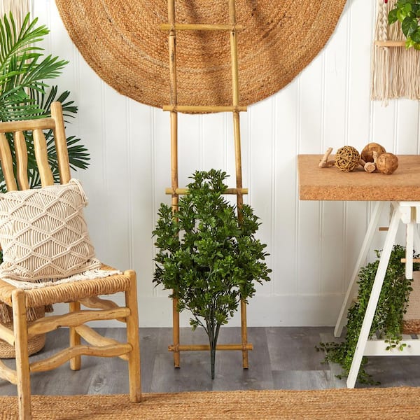 Nearly Natural 2.5 ft. Green Tea Leaf Artificial Plant UV