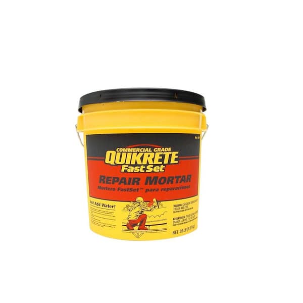 Quikrete 20 Lb Fast Set Repair Mortar, Dry Otter Basement Waterproofing Foundation Repair Kit Home Depot