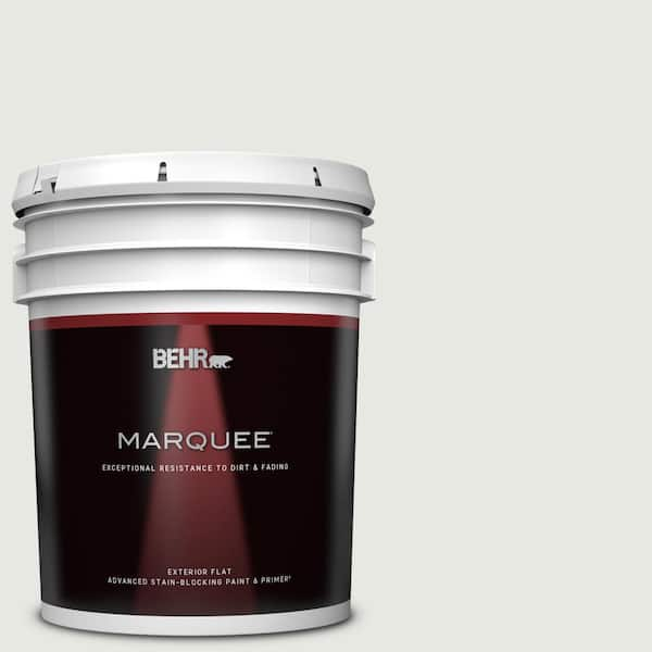 BEHR MARQUEE 5 gal. Home Decorators Collection #HDC-NT-10G Wedding Cake White Flat Exterior Paint & Primer