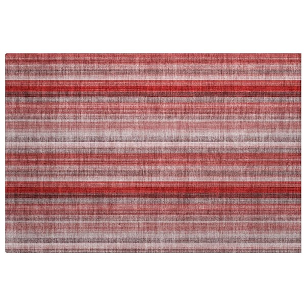 Dream Shag Premium Machine Washable Abstract ADS543 Red 2 ft. x 3 ft. Accent Rug