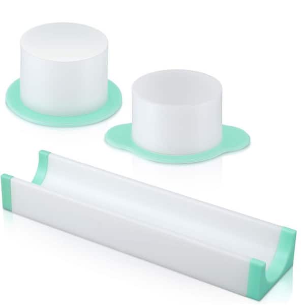 Mint Green ABS Cake Pop Mold Set with 9 Inch Tray Round Shape Maker for Home Baking and Party Desserts
