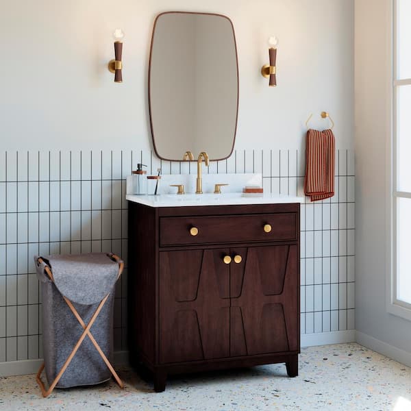 Charleston Cherry Bathroom Vanity & Storage Cabinets