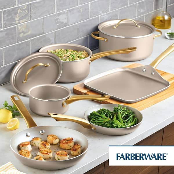 Farberware 19 piece cheapest cookware set