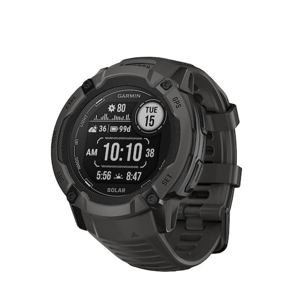Instinct 2X Solar Smartwatch 1.97 x .57 in. Graphite