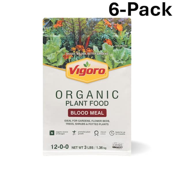 3 lb. Organic Blood Meal Plant Food 12-0-0 (6-Pack)