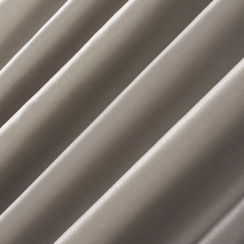 Stone Beige Faux Silk Blackout Curtain Panel, 50" x 63"