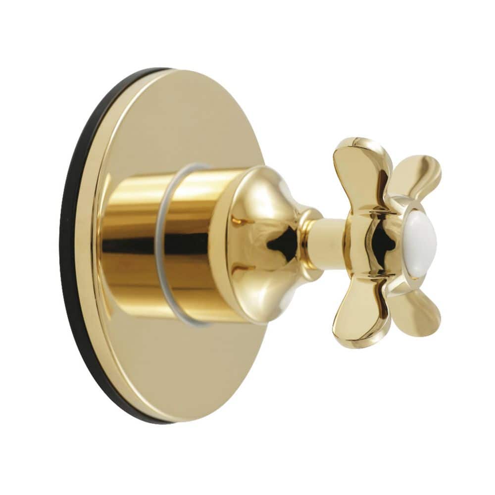 Essex 3/4 in. Single-Handle 1-Hole Wall Mount 6-Way Diverter Valve with Trim Kit in Polished Brass price history on PriceWatchPro