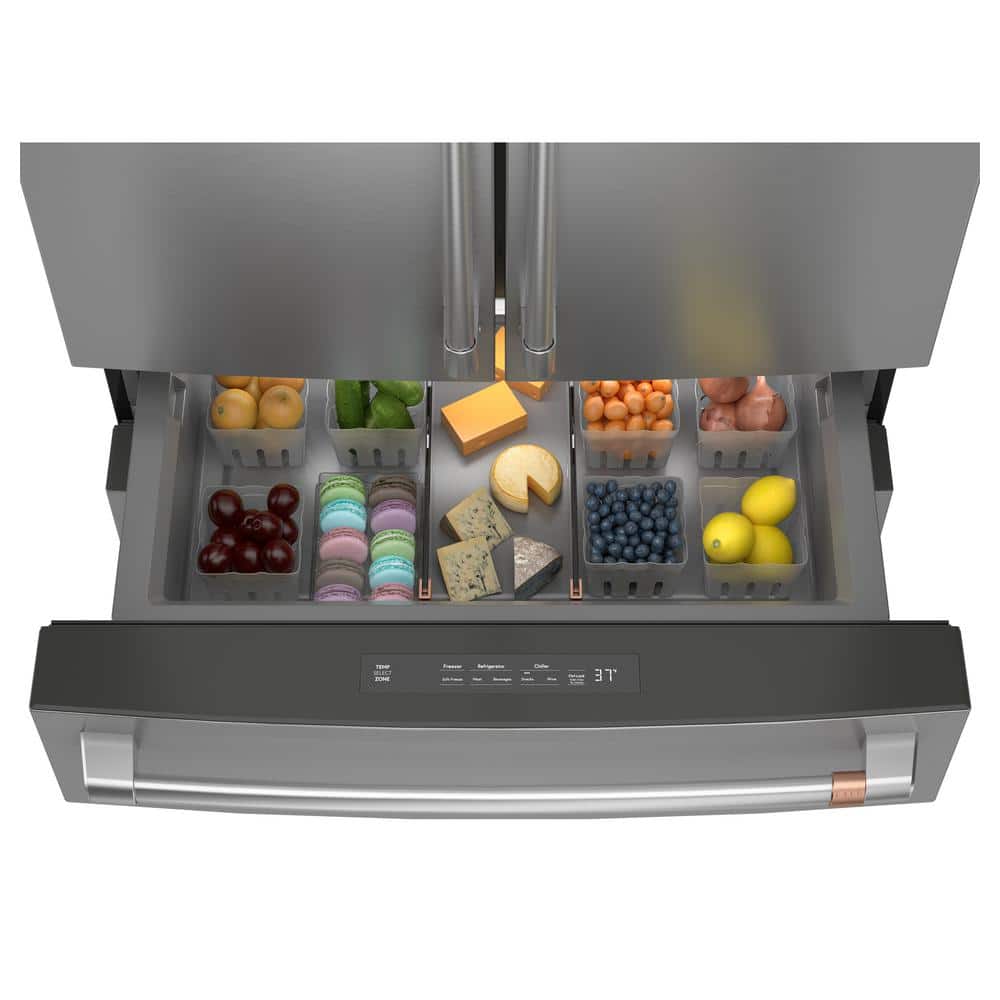 Stainless Steel 28.7 Cu. Ft. Smart French Door Refrigerator with Ice Maker