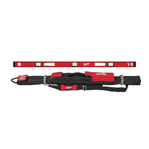 48 in. Magnetic I-Beam Level with 48 in. Soft Side Level Tool Bag (2-Piece)