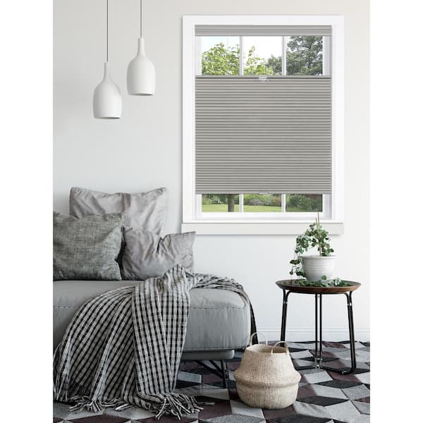 ACHIM Honeycomb Dove Grey Cordless Top Down Bottom Up Light Filtering Polyester Cellular Shade 36 in. W x 64 in. L
