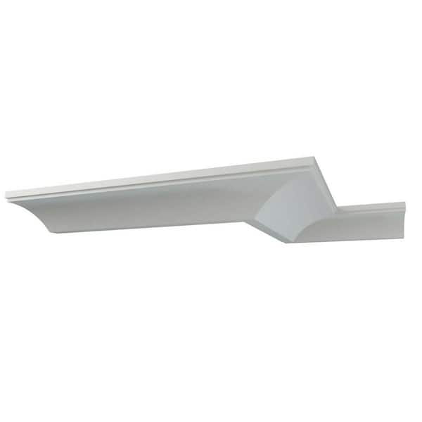 Brett 10.25 in. D x 10.875 in. W x 94.5 in. L Polyurethane Crown Moulding