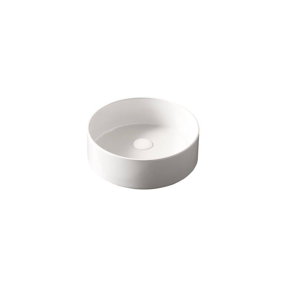 Avex Ceramic 14.17 in. Round Bathroom Vessel Sink in White without Faucet price history on PriceWatchPro