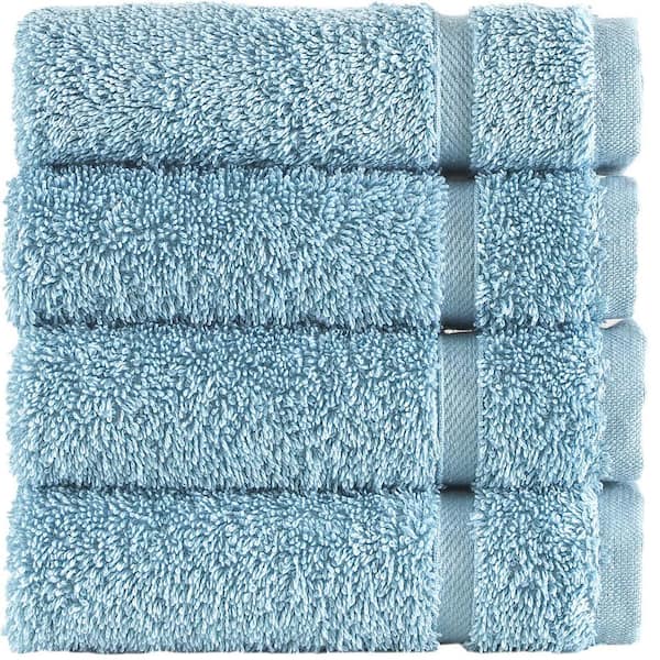4 Piece Green Washcloth Set, 13 In 13 In 100% Turkish Cotton Washcloths For  Bathroom, Soft Absorbent Washcloths For Body And Face, Wash Rags Kitchen