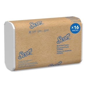 Essential Multi-Fold White Paper Towels 9 1/5 x 9 2/5 (250 Sheets per Pack, 16 Packs per Carton)