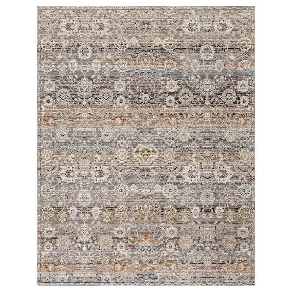 8 ft. x 11 ft. Grey Camilla Western Area Rug