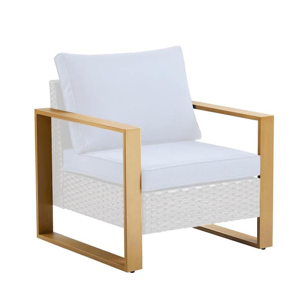 Pocassy Modular Sofa Series - DIY Sofa Armrest Module Outdoor Sectional, Rattan/Square Frame