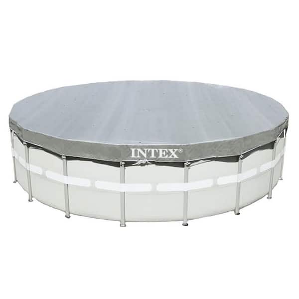 største Nonsens automat Intex 18 ft. x 18 ft. Round Above Ground UV Resistant Deluxe Debris Cover  for 18 ft. Ultra Frame Swimming Pools 28041E - The Home Depot
