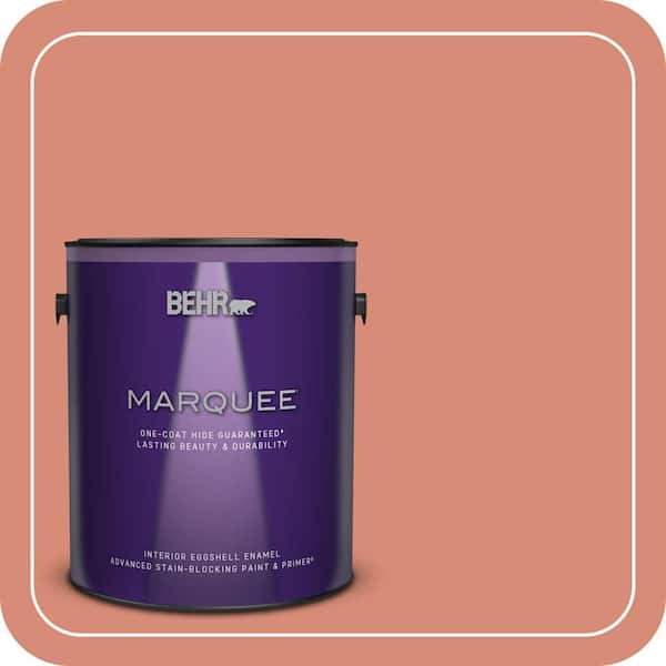 BEHR MARQUEE 1 gal. #MQ4-32 Vintage Coral One-Coat Hide Eggshell Enamel Interior Paint & Primer